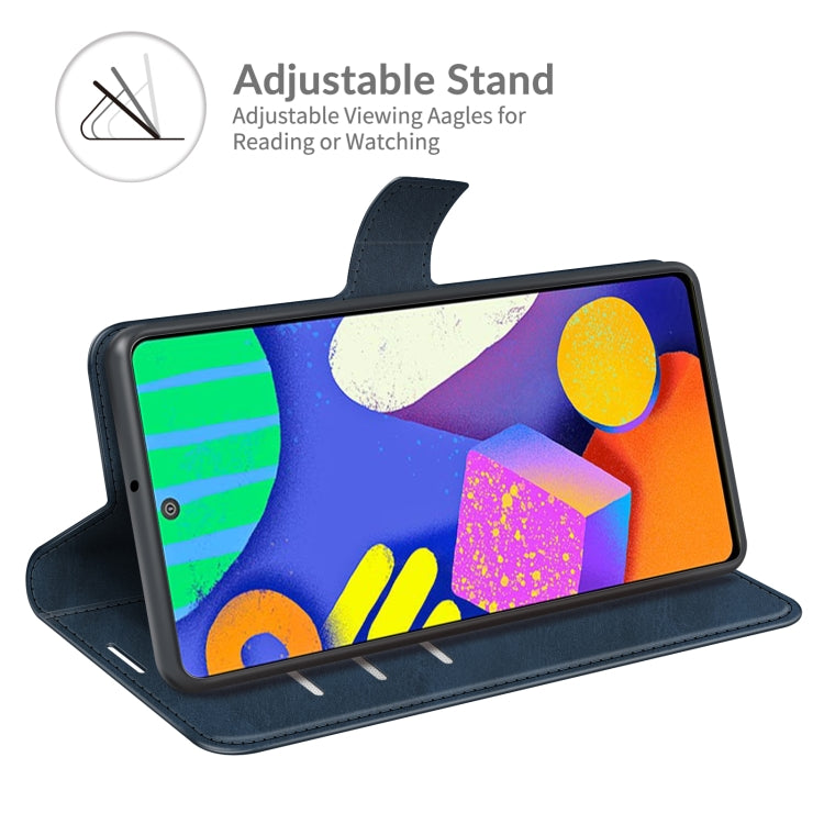 For Samsung Galaxy F62/M62 Retro Calf Pattern Buckle Horizontal Flip Leather Case with Holder & Card Slots & Wallet