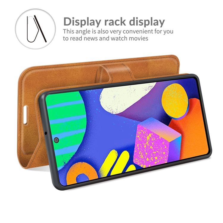 For Samsung Galaxy F62/M62 Retro Calf Pattern Buckle Horizontal Flip Leather Case with Holder & Card Slots & Wallet