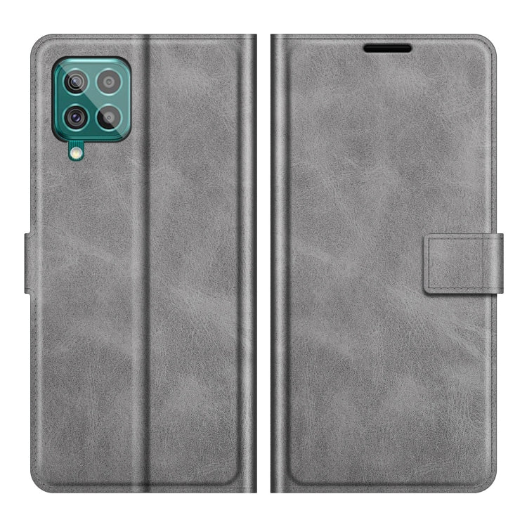 For Samsung Galaxy F62/M62 Retro Calf Pattern Buckle Horizontal Flip Leather Case with Holder & Card Slots & Wallet