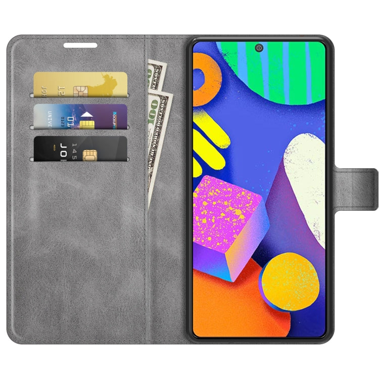 For Samsung Galaxy F62/M62 Retro Calf Pattern Buckle Horizontal Flip Leather Case with Holder & Card Slots & Wallet