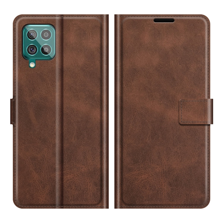 For Samsung Galaxy F62/M62 Retro Calf Pattern Buckle Horizontal Flip Leather Case with Holder & Card Slots & Wallet