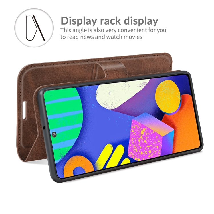 For Samsung Galaxy F62/M62 Retro Calf Pattern Buckle Horizontal Flip Leather Case with Holder & Card Slots & Wallet