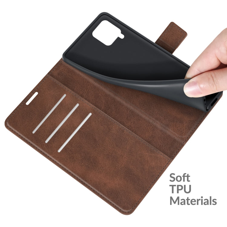 For Samsung Galaxy F62/M62 Retro Calf Pattern Buckle Horizontal Flip Leather Case with Holder & Card Slots & Wallet