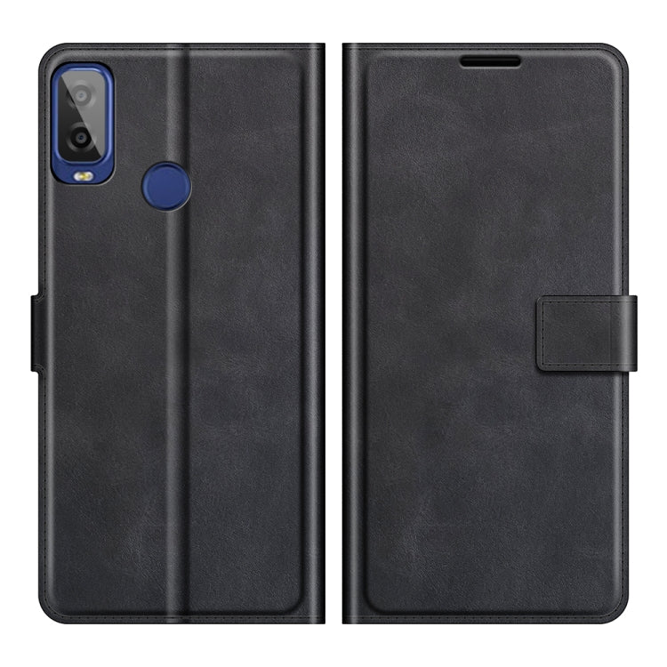 For Alcatel 1L 2021 Retro Calf Pattern Buckle Horizontal Flip Leather Case with Holder & Card Slots & Wallet