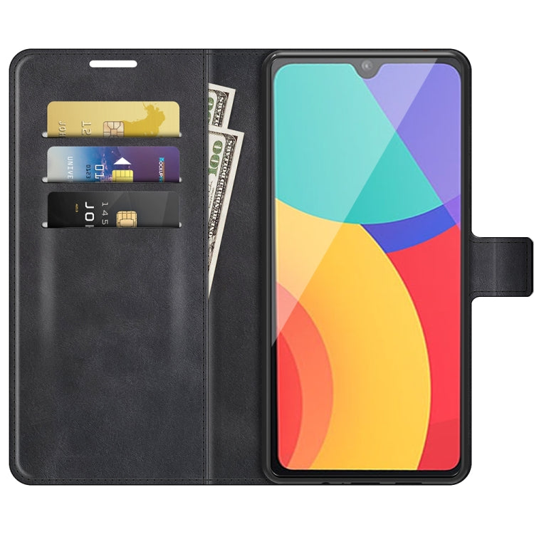 For Alcatel 1L 2021 Retro Calf Pattern Buckle Horizontal Flip Leather Case with Holder & Card Slots & Wallet
