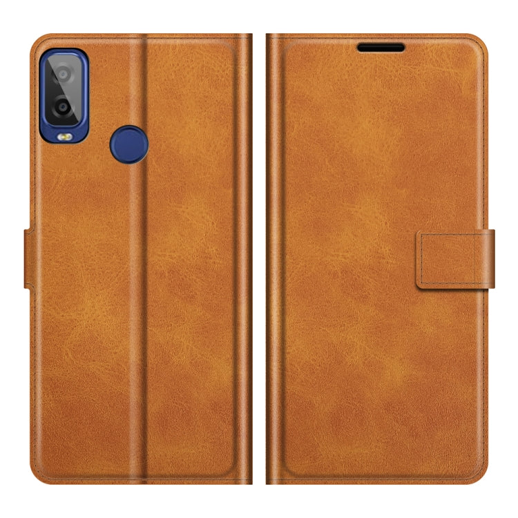 For Alcatel 1L 2021 Retro Calf Pattern Buckle Horizontal Flip Leather Case with Holder & Card Slots & Wallet