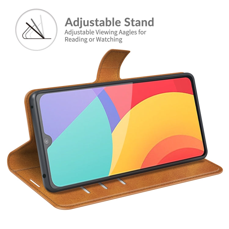For Alcatel 1L 2021 Retro Calf Pattern Buckle Horizontal Flip Leather Case with Holder & Card Slots & Wallet