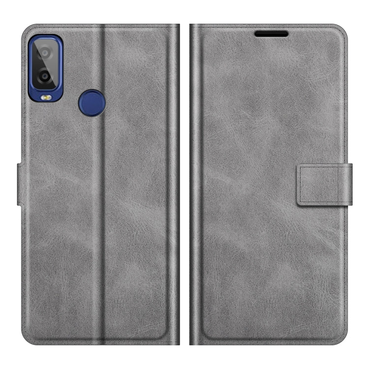For Alcatel 1L 2021 Retro Calf Pattern Buckle Horizontal Flip Leather Case with Holder & Card Slots & Wallet