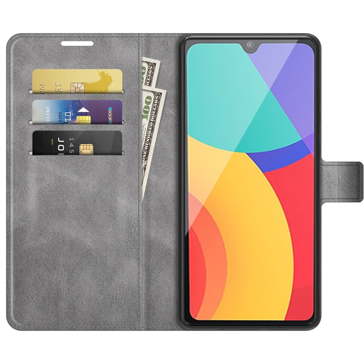 For Alcatel 1L 2021 Retro Calf Pattern Buckle Horizontal Flip Leather Case with Holder & Card Slots & Wallet