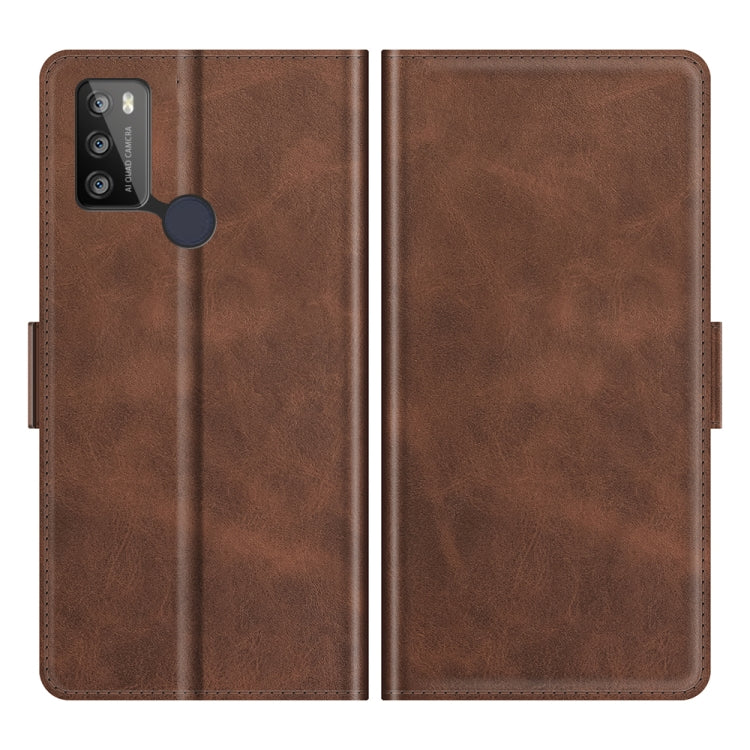 For Alcatel 1S 2021/3L 2021 Dual-side Magnetic Buckle Horizontal Flip Leather Case with Holder & Card Slots & Wallet