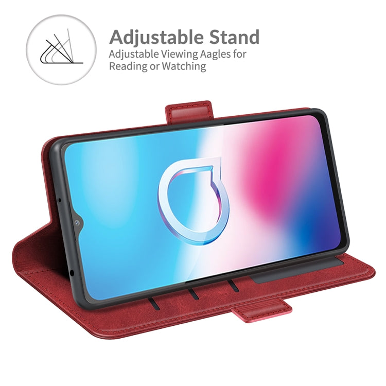 For Alcatel 1S 2021/3L 2021 Dual-side Magnetic Buckle Horizontal Flip Leather Case with Holder & Card Slots & Wallet
