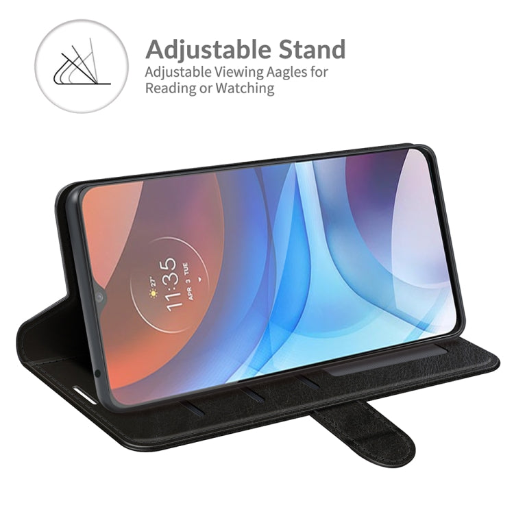 For Motorola Moto E7 Power R64 Texture Single Horizontal Flip Protective Case with Holder & Card Slots & Wallet& Photo Frame