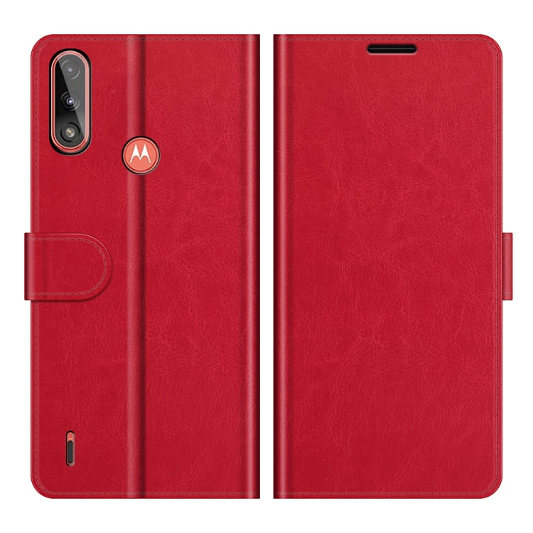 For Motorola Moto E7 Power R64 Texture Single Horizontal Flip Protective Case with Holder & Card Slots & Wallet& Photo Frame