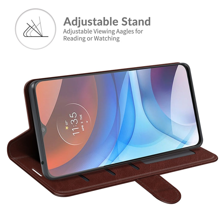 For Motorola Moto E7 Power R64 Texture Single Horizontal Flip Protective Case with Holder & Card Slots & Wallet& Photo Frame