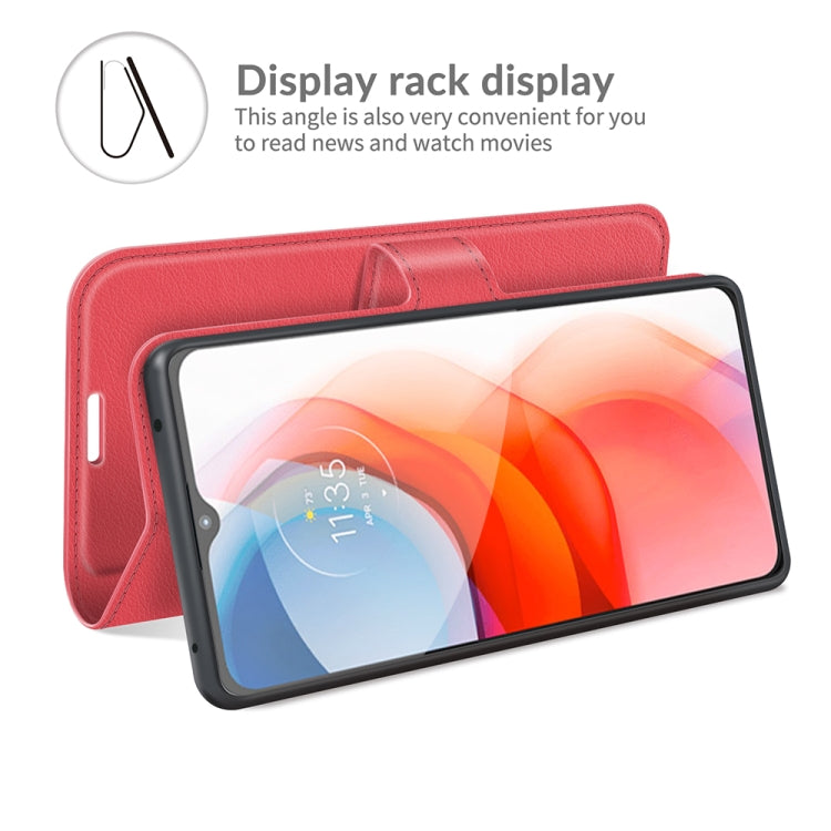 For Motorola Moto G Play(2021) Litchi Texture Horizontal Flip Protective Case with Holder & Card Slots & Wallet