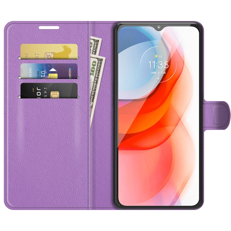 For Motorola Moto G Play(2021) Litchi Texture Horizontal Flip Protective Case with Holder & Card Slots & Wallet