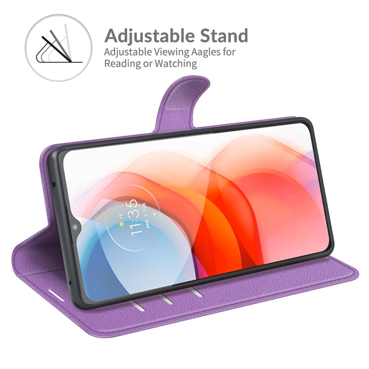 For Motorola Moto G Play(2021) Litchi Texture Horizontal Flip Protective Case with Holder & Card Slots & Wallet