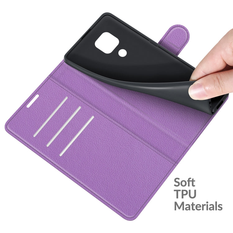 For Motorola Moto G Play(2021) Litchi Texture Horizontal Flip Protective Case with Holder & Card Slots & Wallet