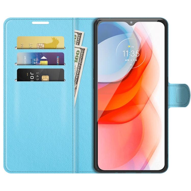 For Motorola Moto G Play(2021) Litchi Texture Horizontal Flip Protective Case with Holder & Card Slots & Wallet