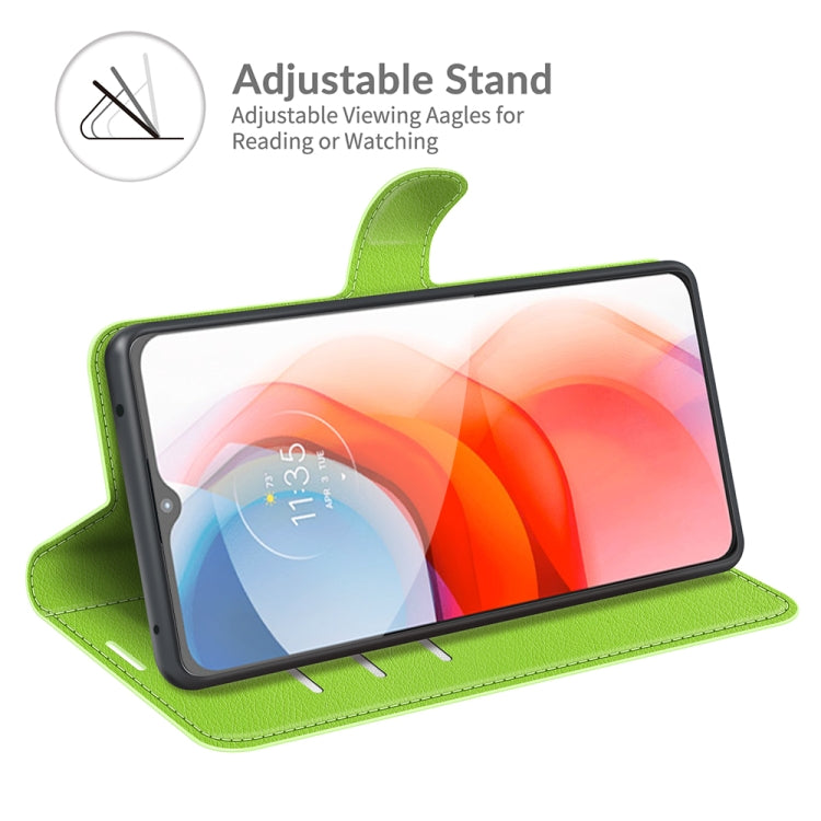 For Motorola Moto G Play(2021) Litchi Texture Horizontal Flip Protective Case with Holder & Card Slots & Wallet