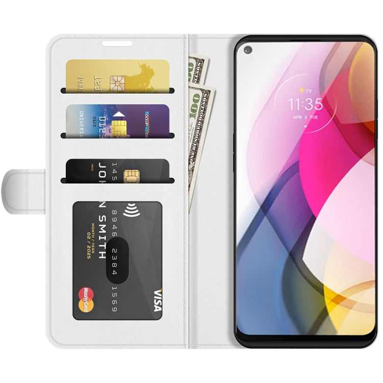 For Motorola Moto G Play (2021) R64 Texture Single Horizontal Flip Protective Case with Holder & Card Slots & Wallet& Photo Frame