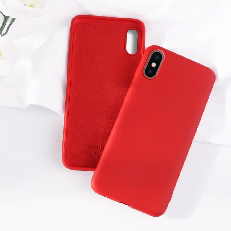 For iPhone XS Max Ultra-thin Liquid Silicone All-inclusive Phone Case