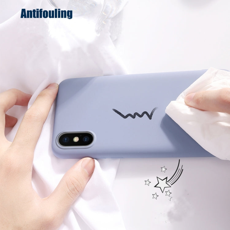 For iPhone XS Max Ultra-thin Liquid Silicone All-inclusive Phone Case