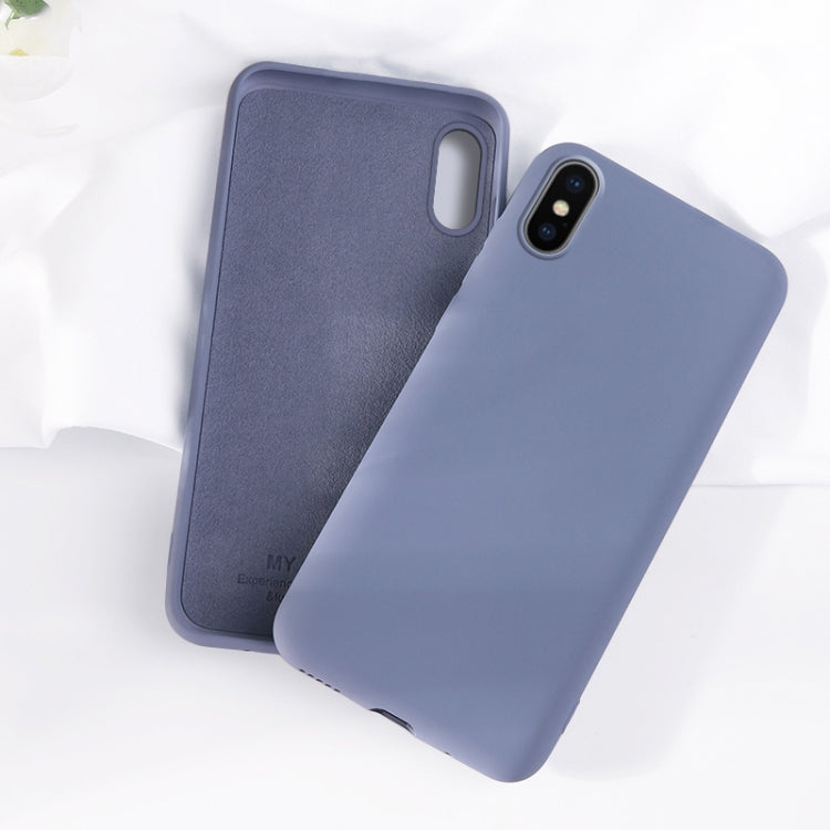 For iPhone XS Max Ultra-thin Liquid Silicone All-inclusive Phone Case