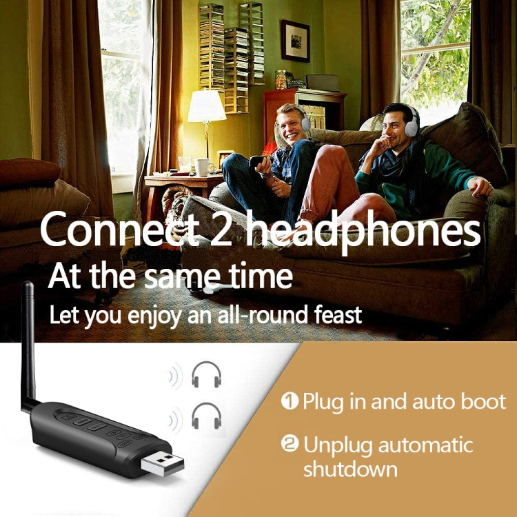 B52 CSR8670 2 in 1 USB Bluetooth 5.0 APTX Transmitter 3.5mm TV Computer Audio Transmitter