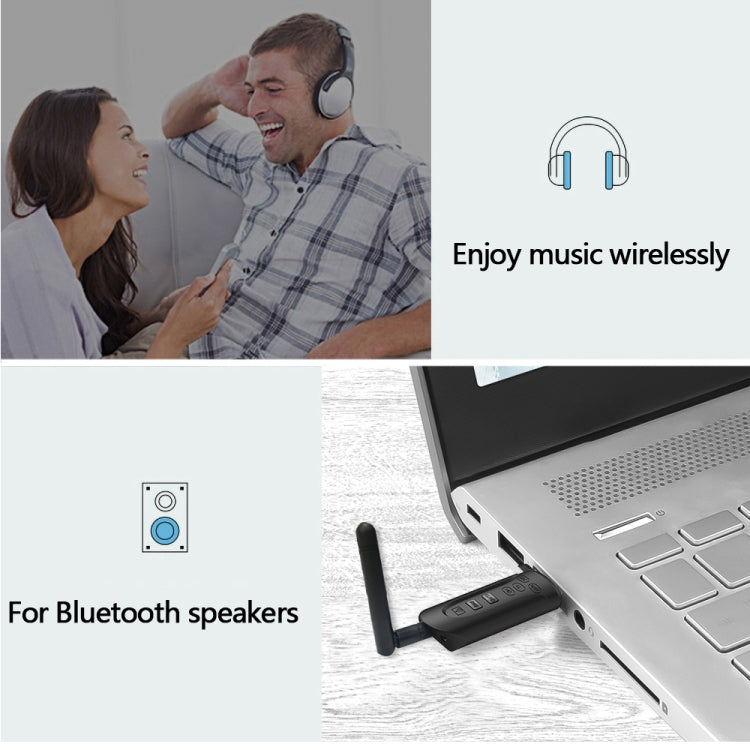 B52 CSR8670 2 in 1 USB Bluetooth 5.0 APTX Transmitter 3.5mm TV Computer Audio Transmitter