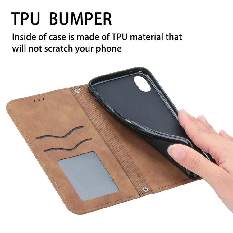 Retro Skin Feel Business Magnetic Horizontal Flip Leather Case with Holder & Card Slots & Wallet & Photo Frame For Huawei Nova 8 Pro