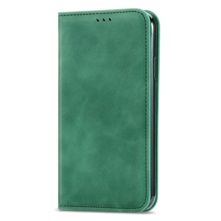 Retro Skin Feel Business Magnetic Horizontal Flip Leather Case with Holder & Card Slots & Wallet & Photo Frame For Samsung Galaxy A12