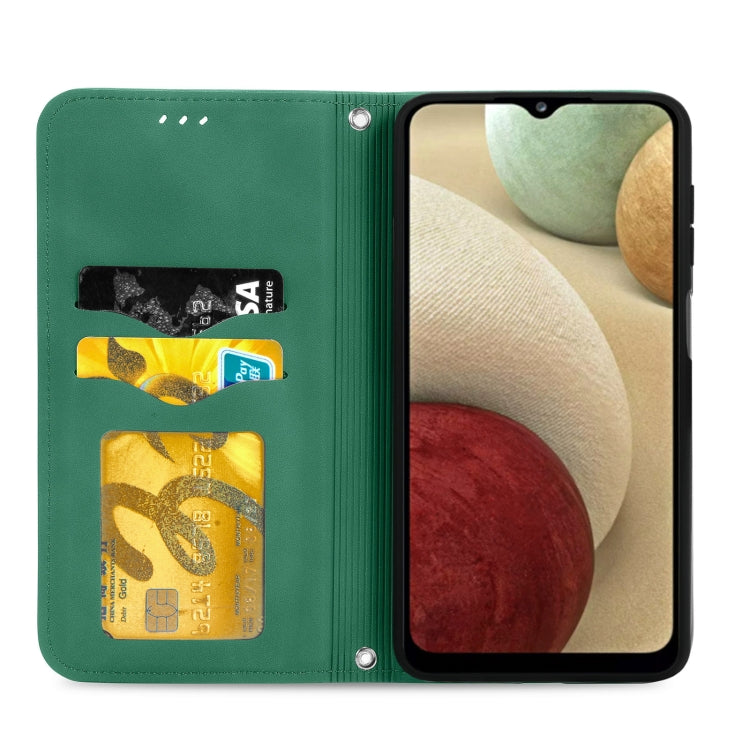 Retro Skin Feel Business Magnetic Horizontal Flip Leather Case with Holder & Card Slots & Wallet & Photo Frame For Samsung Galaxy A12