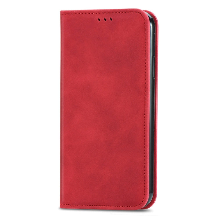 Retro Skin Feel Business Magnetic Horizontal Flip Leather Case with Holder & Card Slots & Wallet & Photo Frame For Samsung Galaxy A12