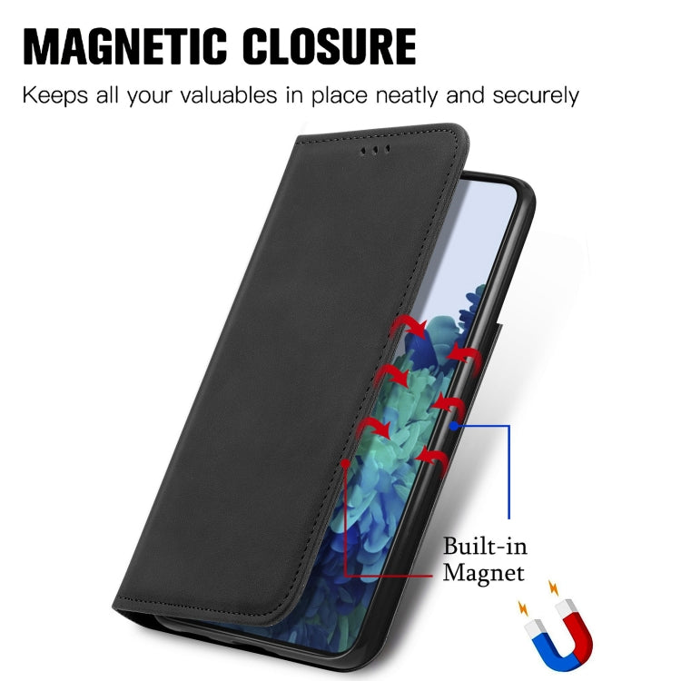 For Samsung Galaxy S21 Retro Skin Feel Business Magnetic Horizontal Flip Leather Case with Holder & Card Slots & Wallet & Photo Frame