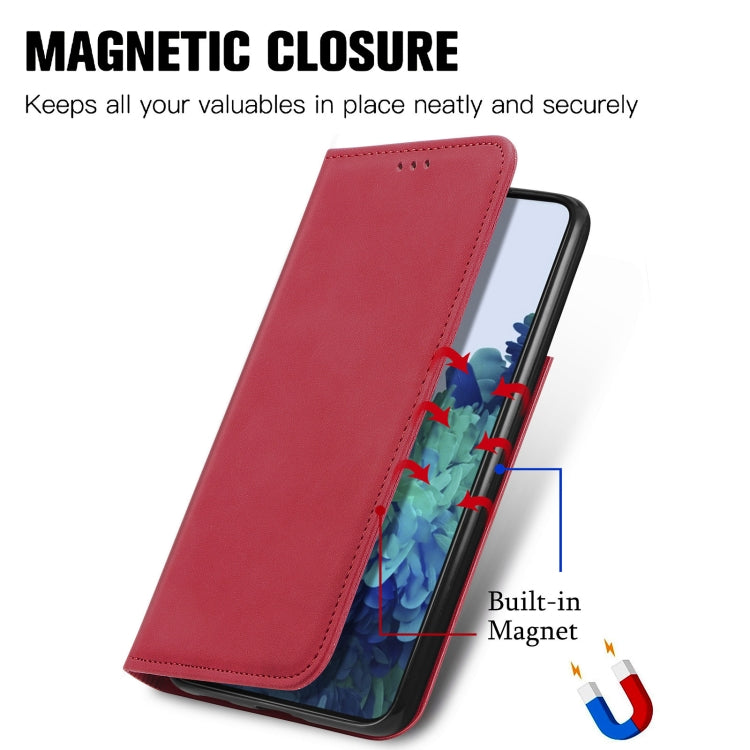 For Samsung Galaxy S21 Retro Skin Feel Business Magnetic Horizontal Flip Leather Case with Holder & Card Slots & Wallet & Photo Frame