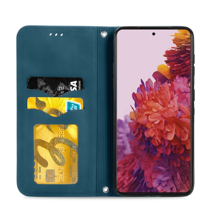 For Samsung Galaxy S21 Ultra Retro Skin Feel Business Magnetic Horizontal Flip Leather Case with Holder & Card Slots & Wallet & Photo Frame