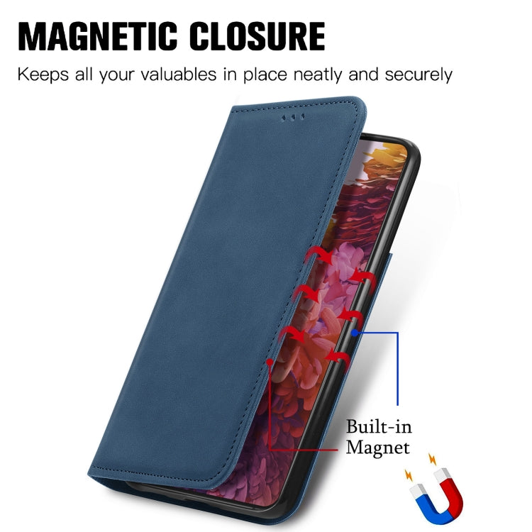 For Samsung Galaxy S21 Ultra Retro Skin Feel Business Magnetic Horizontal Flip Leather Case with Holder & Card Slots & Wallet & Photo Frame
