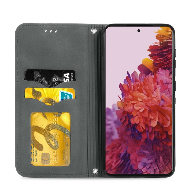 For Samsung Galaxy S21 Ultra Retro Skin Feel Business Magnetic Horizontal Flip Leather Case with Holder & Card Slots & Wallet & Photo Frame