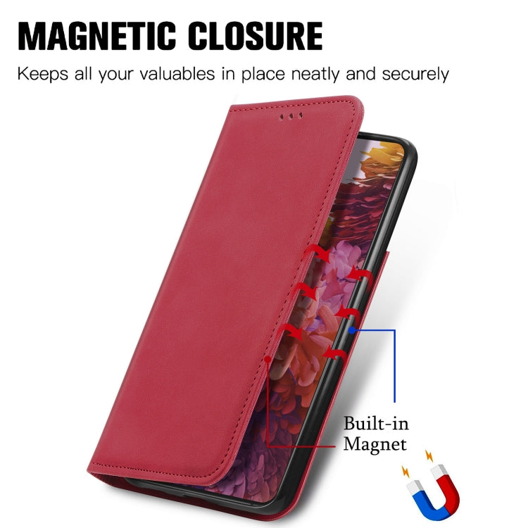 For Samsung Galaxy S21 Ultra Retro Skin Feel Business Magnetic Horizontal Flip Leather Case with Holder & Card Slots & Wallet & Photo Frame