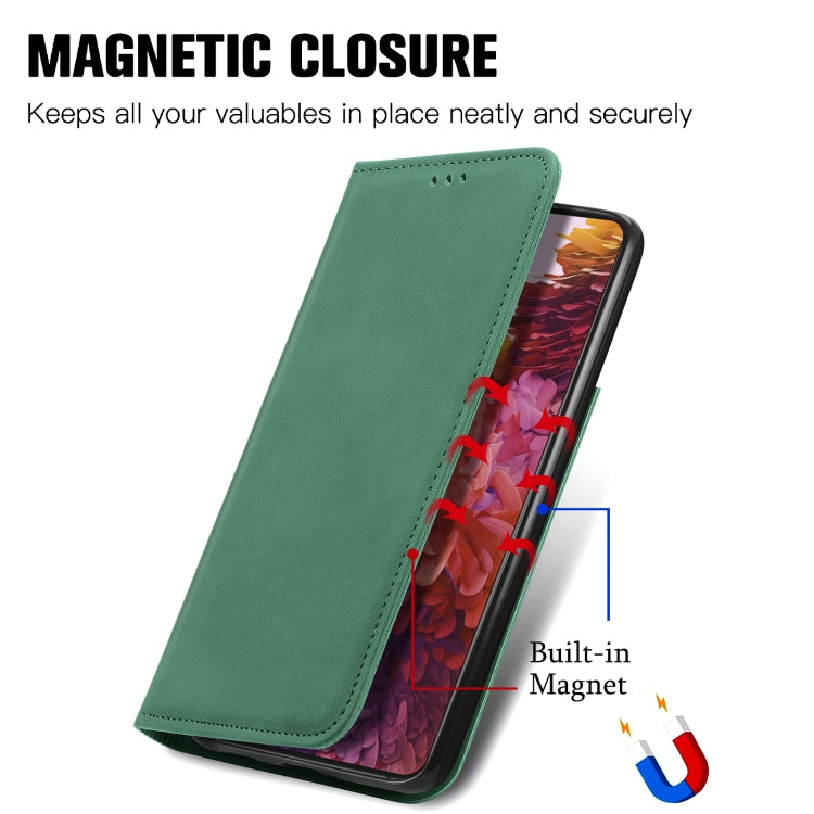 For Samsung Galaxy S21 Ultra Retro Skin Feel Business Magnetic Horizontal Flip Leather Case with Holder & Card Slots & Wallet & Photo Frame