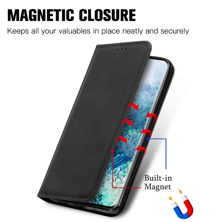 For Samsung Galaxy S20 Ultra Retro Skin Feel Business Magnetic Horizontal Flip Leather Case with Holder & Card Slots & Wallet & Photo Frame