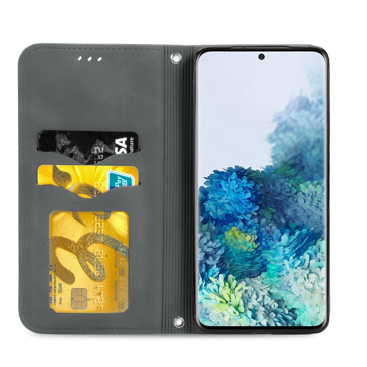 For Samsung Galaxy S20 Ultra Retro Skin Feel Business Magnetic Horizontal Flip Leather Case with Holder & Card Slots & Wallet & Photo Frame
