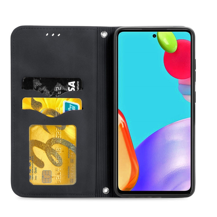 For Samsung Galaxy A52 5G / 4G Retro Skin Feel Business Magnetic Horizontal Flip Leather Case with Holder & Card Slots & Wallet & Photo Frame