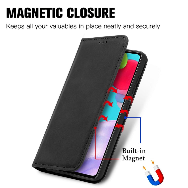 For Samsung Galaxy A52 5G / 4G Retro Skin Feel Business Magnetic Horizontal Flip Leather Case with Holder & Card Slots & Wallet & Photo Frame