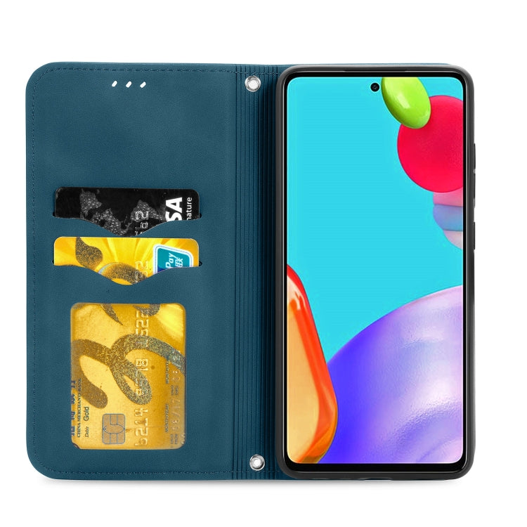 For Samsung Galaxy A52 5G / 4G Retro Skin Feel Business Magnetic Horizontal Flip Leather Case with Holder & Card Slots & Wallet & Photo Frame
