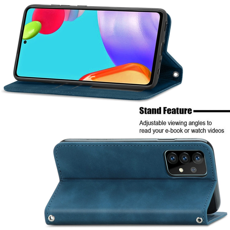 For Samsung Galaxy A52 5G / 4G Retro Skin Feel Business Magnetic Horizontal Flip Leather Case with Holder & Card Slots & Wallet & Photo Frame