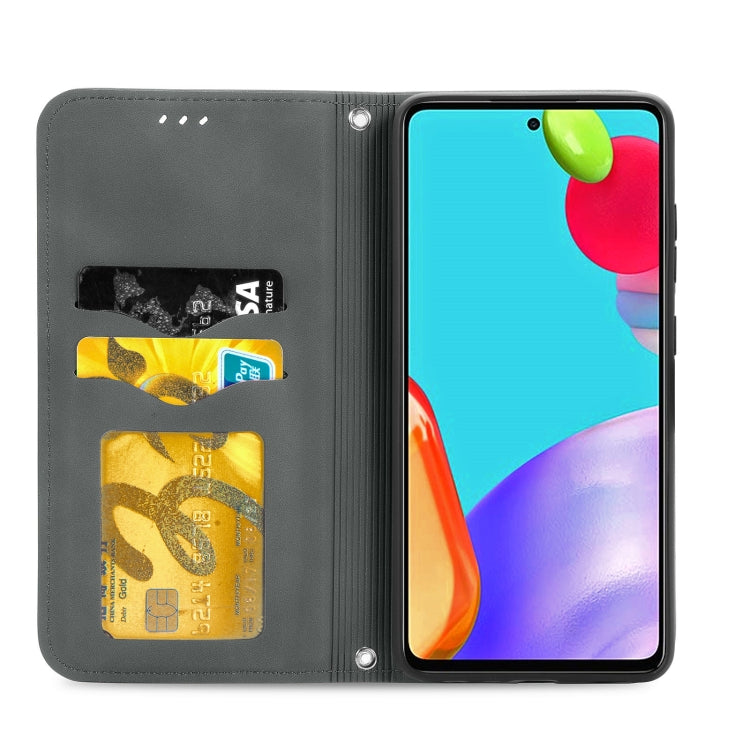 For Samsung Galaxy A52 5G / 4G Retro Skin Feel Business Magnetic Horizontal Flip Leather Case with Holder & Card Slots & Wallet & Photo Frame