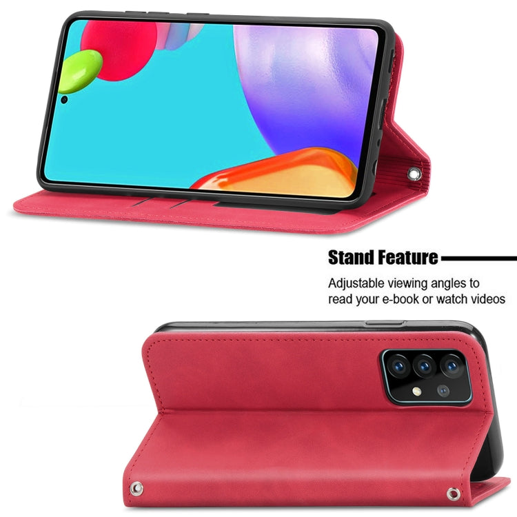 For Samsung Galaxy A52 5G / 4G Retro Skin Feel Business Magnetic Horizontal Flip Leather Case with Holder & Card Slots & Wallet & Photo Frame