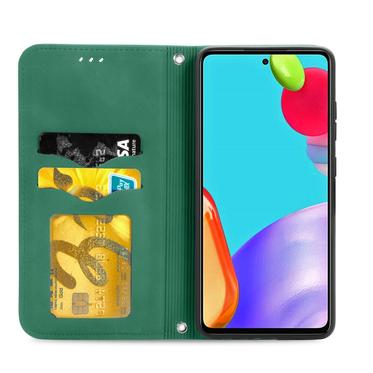 For Samsung Galaxy A52 5G / 4G Retro Skin Feel Business Magnetic Horizontal Flip Leather Case with Holder & Card Slots & Wallet & Photo Frame